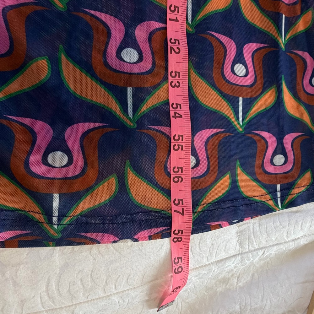 Dolls Kill Delia’s halter Maxi dress Y2K retro Psychedelic print women’s large - Picture 10 of 12
